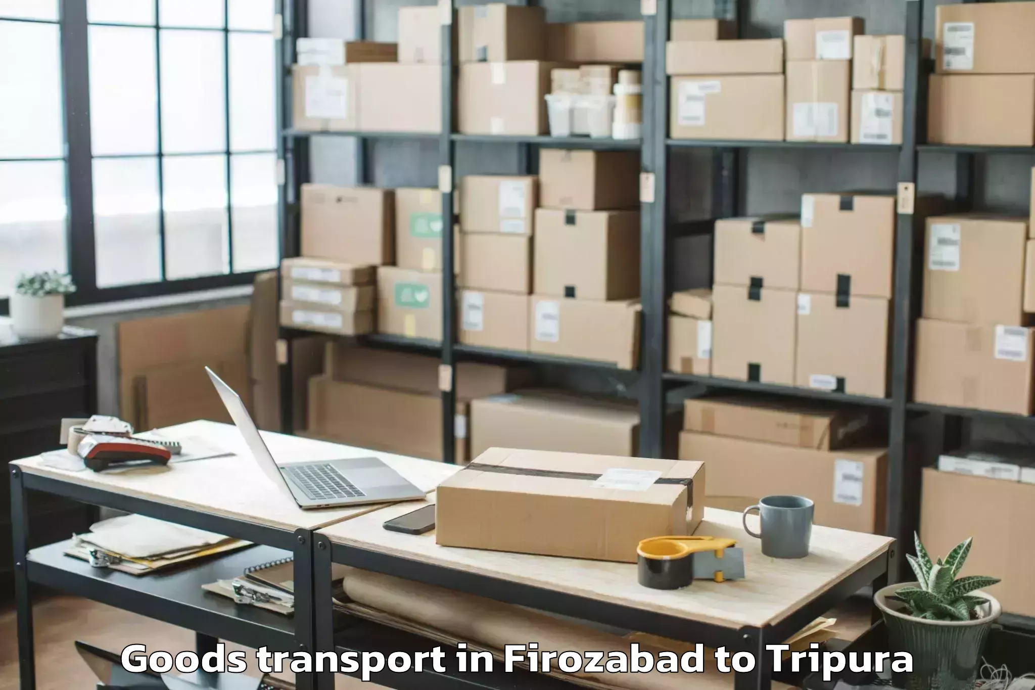 Discover Firozabad to Kathalia Goods Transport